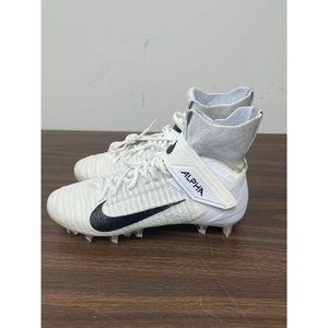 Nike Alpha Menace Elite 2 Flyknit Football Cleats White AO3374-101 Size 8